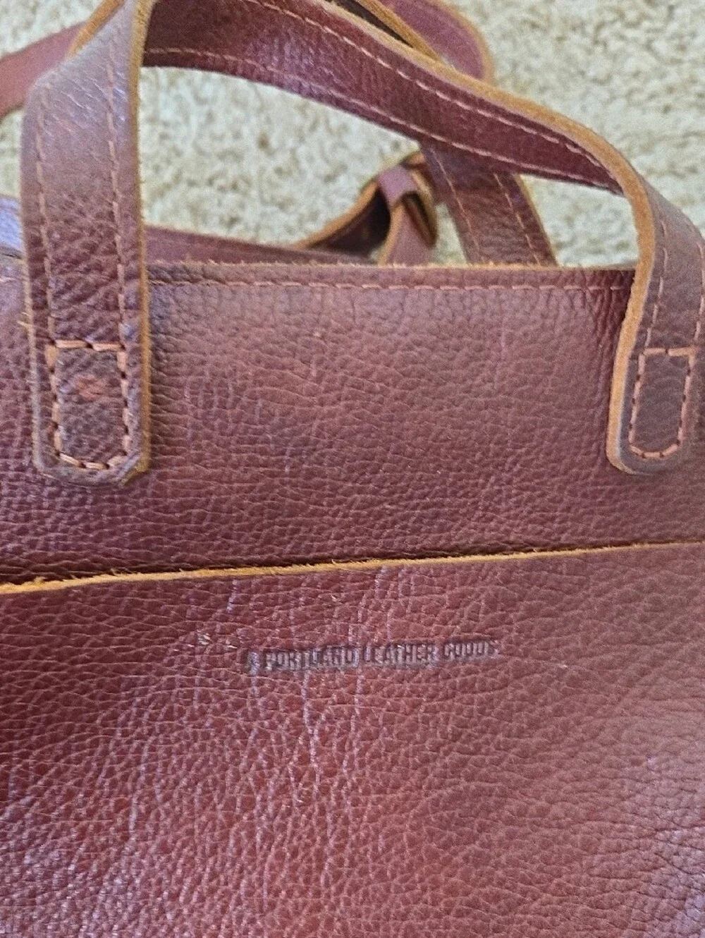 Portland Leather Mini Crossbody Zipper Tote - Picture 13 of 16
